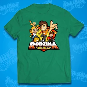 KOSZULKA RODZINA SMILESLOW - ZIELONA