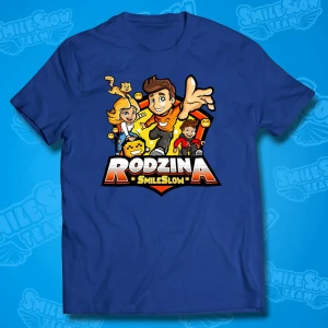 KOSZULKA RODZINA SMILESLOW - NIEBIESKA