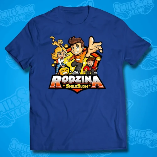 Koszulka niebieska rodzina