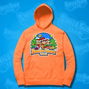 BLUZA ŚWIĄTECZNA SMILESLOW TEAM - POMARAŃCZOWA