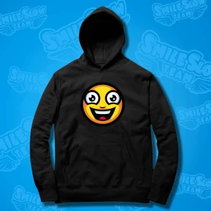 BLUZA UŚMIECHNIĘTA BUŹKA - CZARNA