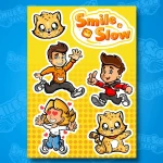 NAKLEJKI POSTACI SMILESLOW  