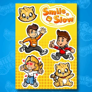 NAKLEJKI POSTACI SMILESLOW  