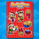 NAKLEJKI ŚWIĄTECZNE SMILESLOW