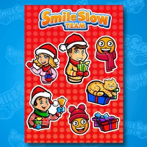 NAKLEJKI ŚWIĄTECZNE SMILESLOW