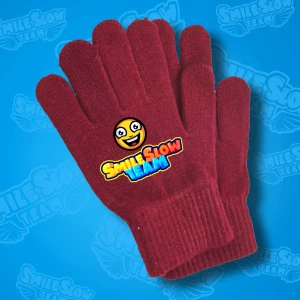 RĘKAWICZKI BORDOWE - SMILESLOW TEAM 