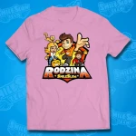 KOSZULKA RODZINA SMILESLOW - RÓŻOWA