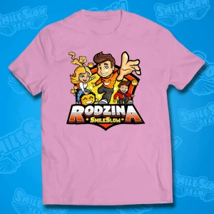 KOSZULKA RODZINA SMILESLOW - RÓŻOWA