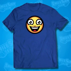 KOSZULKA UŚMIECHNIĘTA BUŹKA - NIEBIESKA