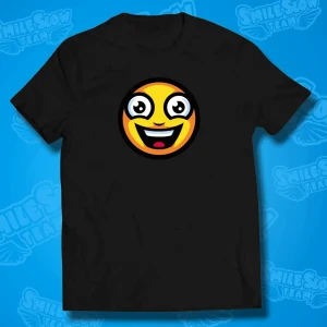 KOSZULKA UŚMIECHNIĘTA BUŹKA - CZARNA