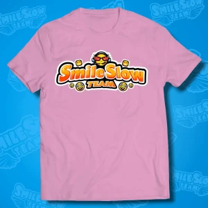 KOSZULKA SMILESLOW TEAM - RÓŻOWA