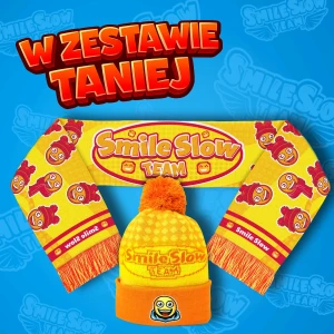 ZESTAW PREMIUM SMILESLOW TEAM - CZAPKA ZIMOWA + SZALIK ZIMOWY