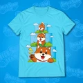 koszulka shiba z łapką